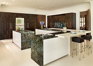 white kitchen worktops