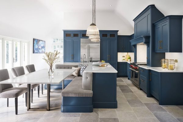 Grey And Blue Kitchen