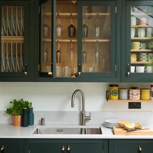 Modern shaker kitchen sink