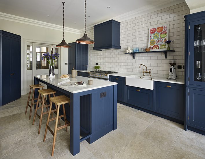 Blue shaker kitchen