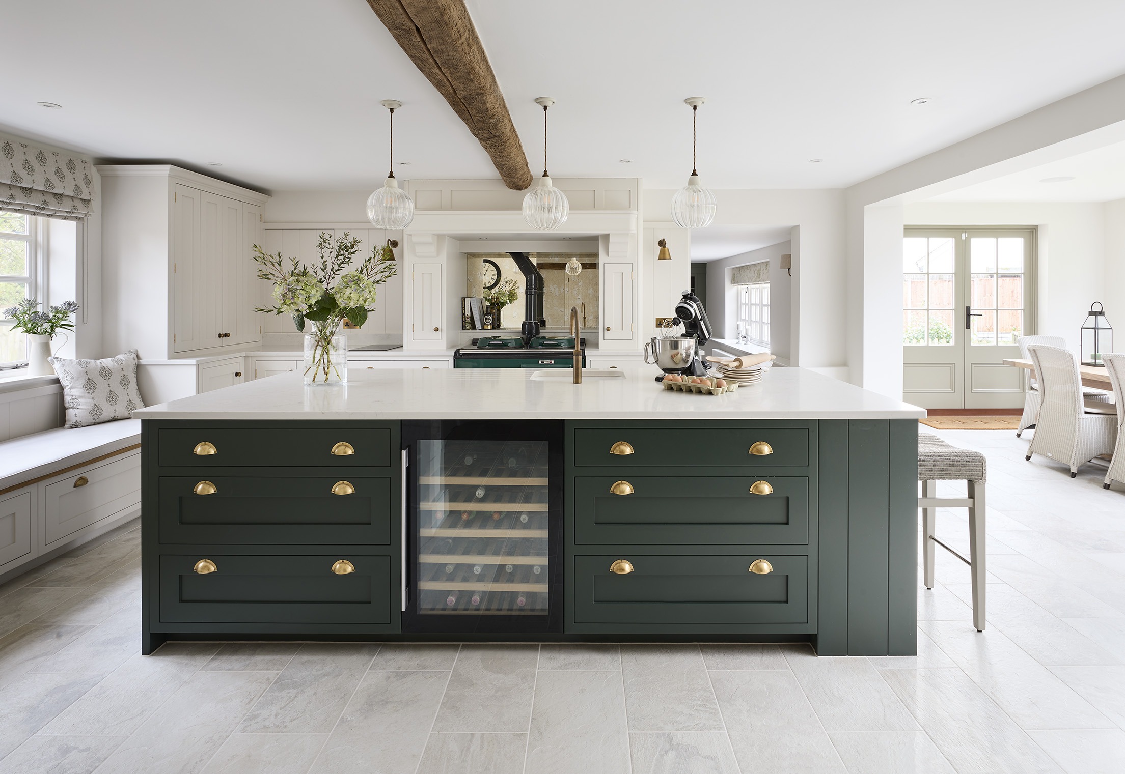 How Much Does a Bespoke Kitchen Cost? Green Shaker Kitchen